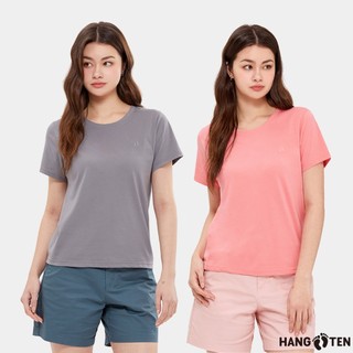 【Hang Ten】女裝-經典純棉圓領腳丫短袖T恤(多色選)
