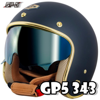 🔥蝦皮最低🎉免運✔️公司貨【GP5 GP-5 343】透氣內襯 內藏五彩墨片 3/4罩 全可拆 安全帽 送防水長鏡片
