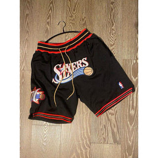 Æ𝖮𝖭™ | Mitchell ness x just don x nba 黑76人球褲