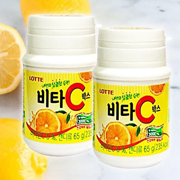 LOTTE 樂天 VC檸檬糖 (瓶裝)65g 糖果 檸檬C糖 維他命C C糖 檸檬 韓國零食【三哥嚴選】D221196