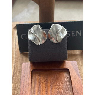 GEORG JENSEN 喬治傑生 TWIST 純銀 夾式 耳夾 耳環