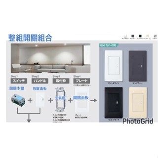 日本製超薄霧面Panasonic ADVANCE系列零件 開關切板-開關面板現貨