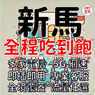 【新馬 通用獨家 5G 不降速】新加坡 馬來西亞 SIM卡 吃到飽 上網絡卡 網絡卡 ESIM 網路卡【電話卡霸王】