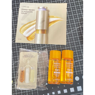LANEIGE 蘭芝 完美新生 三效賦活精華 賦活霜 維他命C淨膚煥顏精露 粉澎潤睡美人 晚安面膜 保濕霜 粉底液