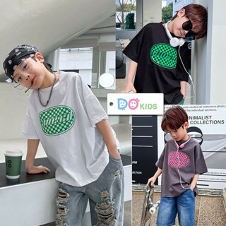 DO Kids童裝 臺灣現貨-韓版立體格子潮T 男女童裝 夏季新品 兒童 中小童 大童 短袖 上衣 透氣 T恤