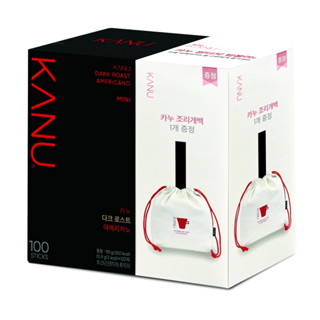 Maxim KANU 深烘/溫醇美式黑咖啡0.9g×100入/盒-贈收納束口袋1個(顏色隨機)孔劉咖啡 麥心咖啡