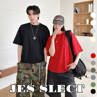 【JES】韓國 BOXY 質感 短寬 短版 素T 素面 修身 親膚 透氣 街頭 時尚 潮流 百搭 情侶 短袖 上衣 短T