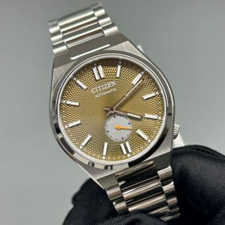 CITIZEN 星辰錶 NK5010-51X TSUYOSA 60 40mm 藍寶石鏡面 小秒針 不鏽鋼錶帶 機械錶