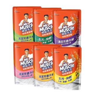 威猛先生 地板清潔劑補充包1800ml-6款任選(花香 早晨 鮮橙 檸檬 森林 薰衣草)