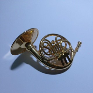 法國號小模型 #樂器 #金色 #裝飾