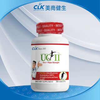 美生藥局｜【CLK健生】非變性二型膠原蛋白葡萄糖胺 9合1複合錠 UC-II 30粒