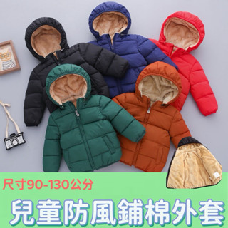 ［現貨在臺 當天出］韓版鋪綿保暖羔羊絨外套 現貨兒童秋冬羽絨棉外套 寶寶女童裝羽絨棉女童 保暖 加絨加厚連帽