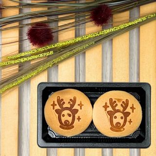 【HT Bakery】閃亮長角麋鹿/ 舒芙蕾鬆餅 客製化烙印蛋糕點心 聖誕節 耶誕節 派對 生日 活動 慶生