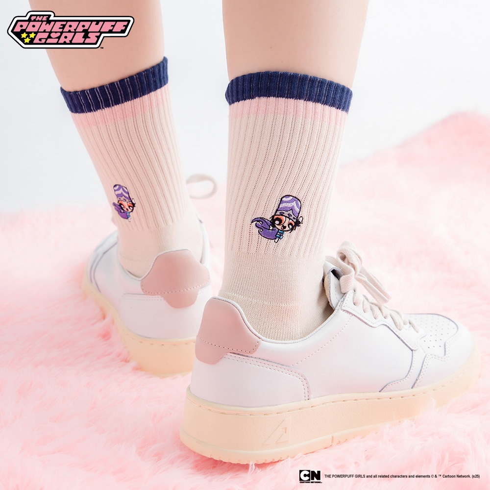 FOOTER 【飛天小女警】變裝派對襪 - 限量授權系列 長襪 高筒襪 (PPG09-深藍)