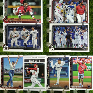 #MLB 2025 Topps Baseball 聯盟前三/FutureStar/日本歷史/隊卡/列表/開球嘉賓 系列