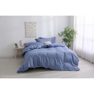 LAMINA 天絲純色床包三件組雙人-藏藍150x186cm