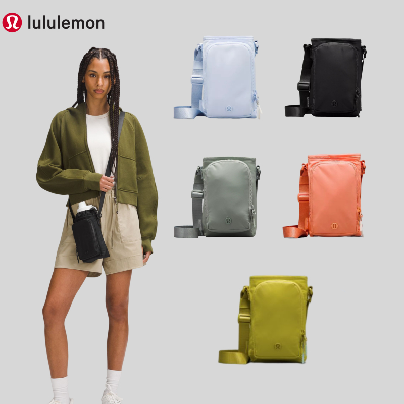 【other more 特選潮流】加拿大運動第一品牌 LULULEMON Water Bottle 防潑水斜挎袋前側口
