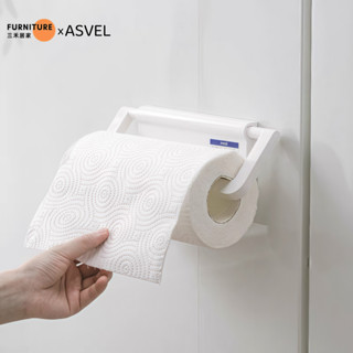 廚房紙巾收納架【日本ASVEL】懶人抹布收納架 一次性洗碗佈收納架 保鮮膜收納架