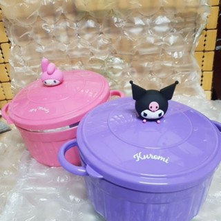 全新 Sanrio 三麗鷗 Kuromi & My Melody 造型隔熱碗 (2入)
