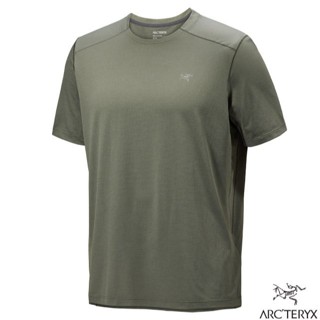 【ARCTERYX 始祖鳥】男 防曬透氣 圓領短袖排汗衣 Cormac 登山上衣 T恤/糧草雜綠 X000009718