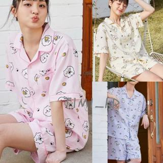 臺現 SPAO x 吉伊卡哇 聯名短袖睡衣 家居服 睡衣套裝 男女同款家居服 輕薄 舒適 透氣 情侶睡衣 聯名 正韓代購