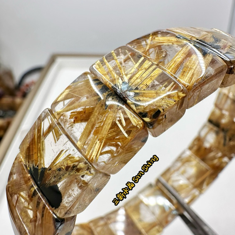 鈦晶手排 16mm高品質 太陽花 鈦晶花 鈦晶 🌠三新水晶🌠 鈦晶手排 向上發鈦晶手排 清料鈦晶手排 招財 漂亮 便宜