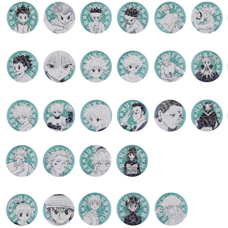 【現貨】HUNTER×HUNTER 獵人 受注閃 徽章 JUMP SHOP 小傑 奇犽 酷拉皮卡 雷歐力 西索 庫洛洛