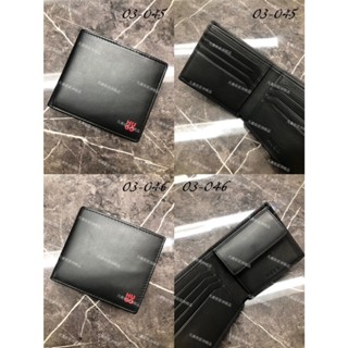 高雄凡賽斯歐洲精品 HUGO BOSS BOSS 角落紅色字型LOGO 素面 黑色 皮夾 短夾 錢包