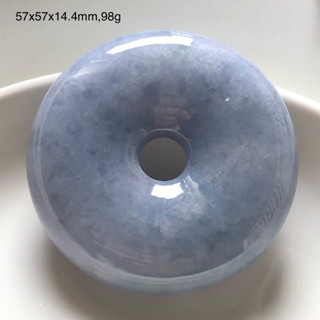 【98g】(57X57X14mm)特大平安扣！緬甸玉 紫羅蘭翡翠a貨 超大麵包圈 /玉珮/掛件。「AL 008」不議價！