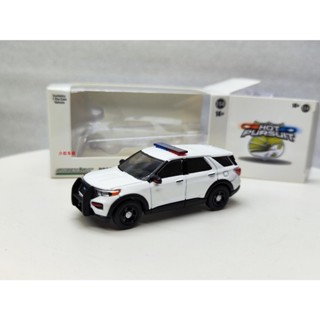 免運 GreenLight 綠光1:64 熱力追蹤-2022 福特大探警察攔截車 白色 車模 模型 擺件 合金模型