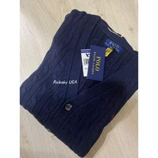 免運✨臺灣現貨✨美國🇺🇸Polo Ralph Lauren刺繡 小馬 麻花 針織 外套 polo 開襟衫 長袖 灰 深藍