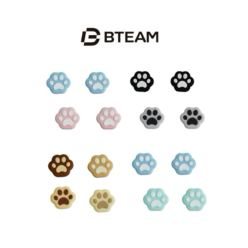 【Bteam】Switch Joy-Con 貓掌搖桿套 動物之森森友會 steam deck Switch手把搖桿套