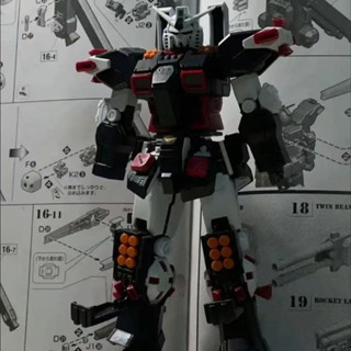 6654 雷霆宙域 FA-78 MG 1/100 配支架 水貼 鋼彈組裝模型 高達模型 大班高達 拚裝模型 組裝模型