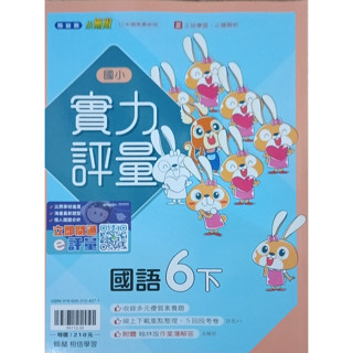 211║★國小參考書 翰林版 國小 國語 6下 實力評量 翰林 出版Q