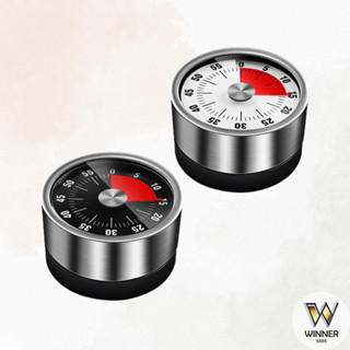 不銹鋼機械計時器 【Winner】旋轉計時 倒數計時器 定時器器 廚房計時器 機械定時器 計時鬧鐘 計時器 磁吸定時器