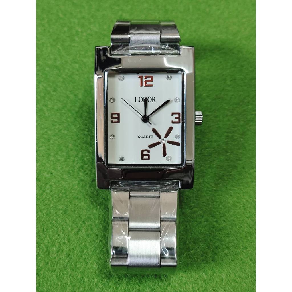 LOBOR 鋼帶 石英機芯腕錶 原裝保護膜未拆品