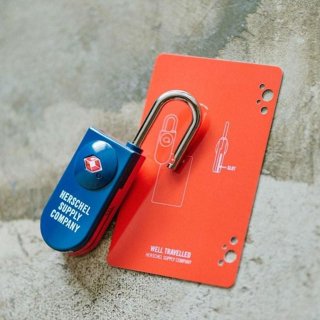 Herschel Supply Co. TSA 卡片鎖 行李箱 配件 ( Travel Sentry 認證鎖) 紅/藍色