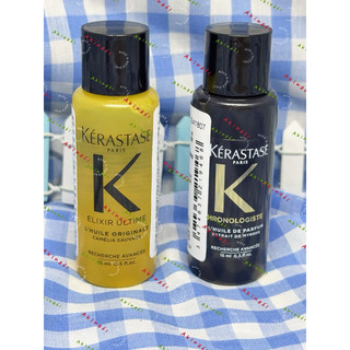 KERASTASE 卡詩 黑鑽極萃逆時香氛露 金緻柔馭山茶花鎏光露 新款15ml 免沖洗護髮油 卡詩護髮油