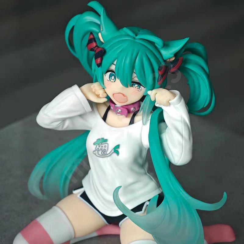 🔥免運🔥 全新   景品 TAITO 初音未來 初音 Desktop Cute 貓耳T恤 公仔 模型