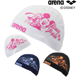 現貨 三色 迪士尼 米奇 布魯託 日本代購 日本製 Arena AS5SSC81U 網帽 成人 兒童 長髮 泳帽 排水