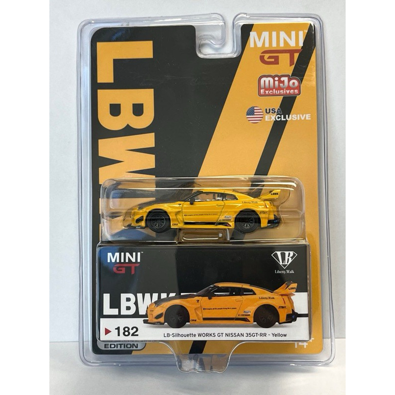 MINI GT 182 LB★WORKS Nissan GT-R R35美版限定吊卡 全新未拆