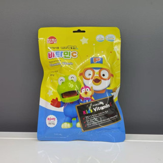 韓國🇰🇷Pororo啵樂樂維他命C+鋅錠 BebeMorin Pororo維他命C錠 水蜜桃口味, 50顆現貨