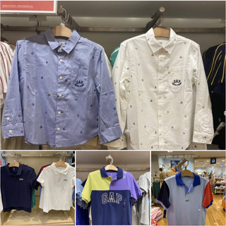 GAP 男童 6-14歲 Logo POLO衫 透氣POLO衫 / 襯衫 / 白襯衫
