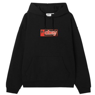 OBEY 112843911-BLK HALF ICON PULLOVER HOODIE 帽T (黑色) 化學原宿