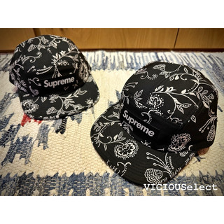 全新現貨 SUPREME 25SS Floral Jacquard Camp Cap 刺繡 五分割帽 老帽 帽子