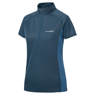 [阿爾卑斯戶外 三峽] Montbell COOL S/S ZIP 女款 短袖半門襟 排汗衫 1114634
