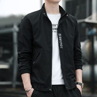 薄外套 春季男士薄外套春秋裝 棒球服 薄 夾克 短款修身型風衣青年學生裝韓版 外套 薄外套 男生外套 外套男 上衣外套