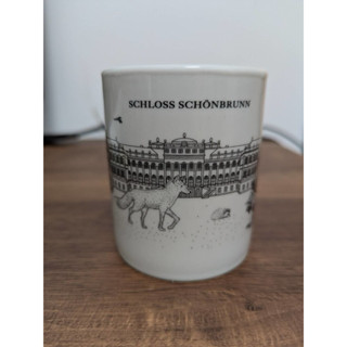 【二手近新】維也納 美泉宮圖案馬克杯 (黑白款) schloss schönbrunn 咖啡杯 家用杯 杯子