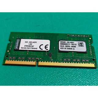 金士頓 DDR3 1600 4GB 低電壓版筆記型電腦用記憶體 (1.35V) (KAS-N3CL/4GFR)