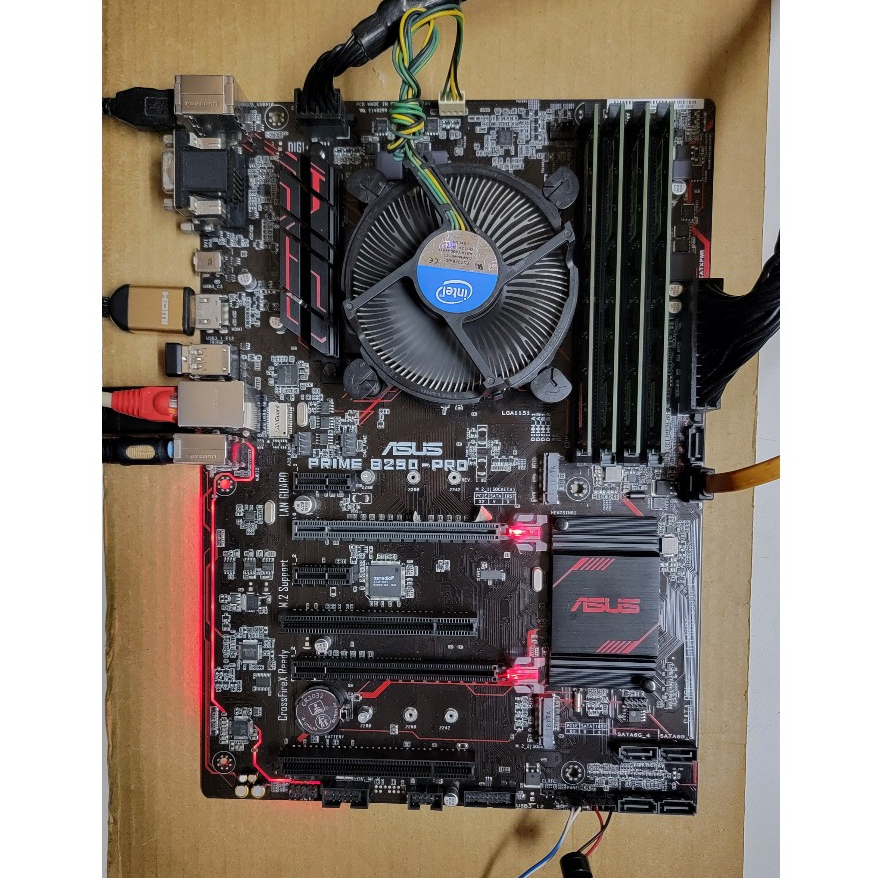 華碩 PRIME B250-PRO 主機板 1151腳位 附擋板 有綁WINDOWS專業版數位授權 B250